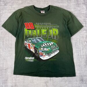 Dale Earnhardt Jr Shirt Mens XL Green Chase Authentic Nasar Amp Energy Racing